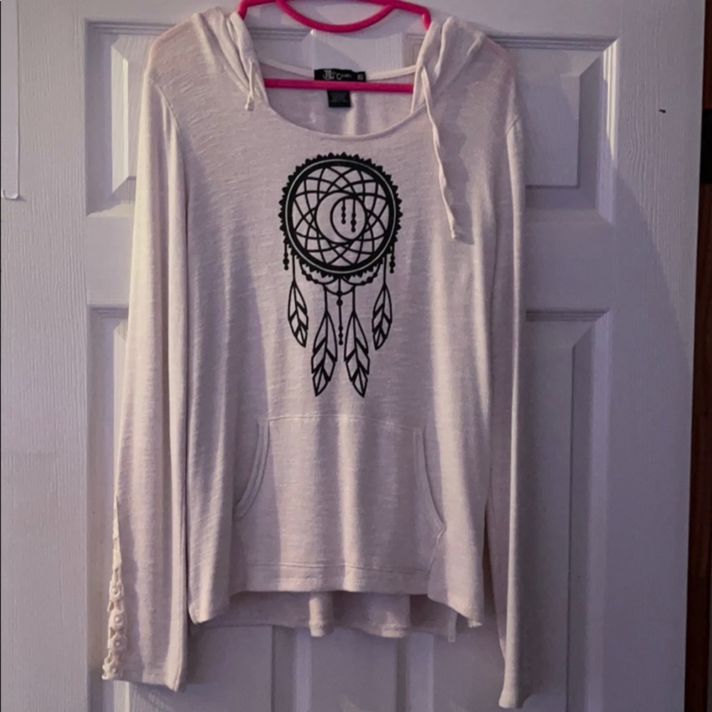 White long sleeve hoodie